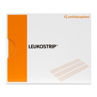Leukostrip 6,4 mm x 102 mm: strisce adesive porose per la chiusura delle ferite (scatola da 50 bustine da cinque strisce -250 unità-)